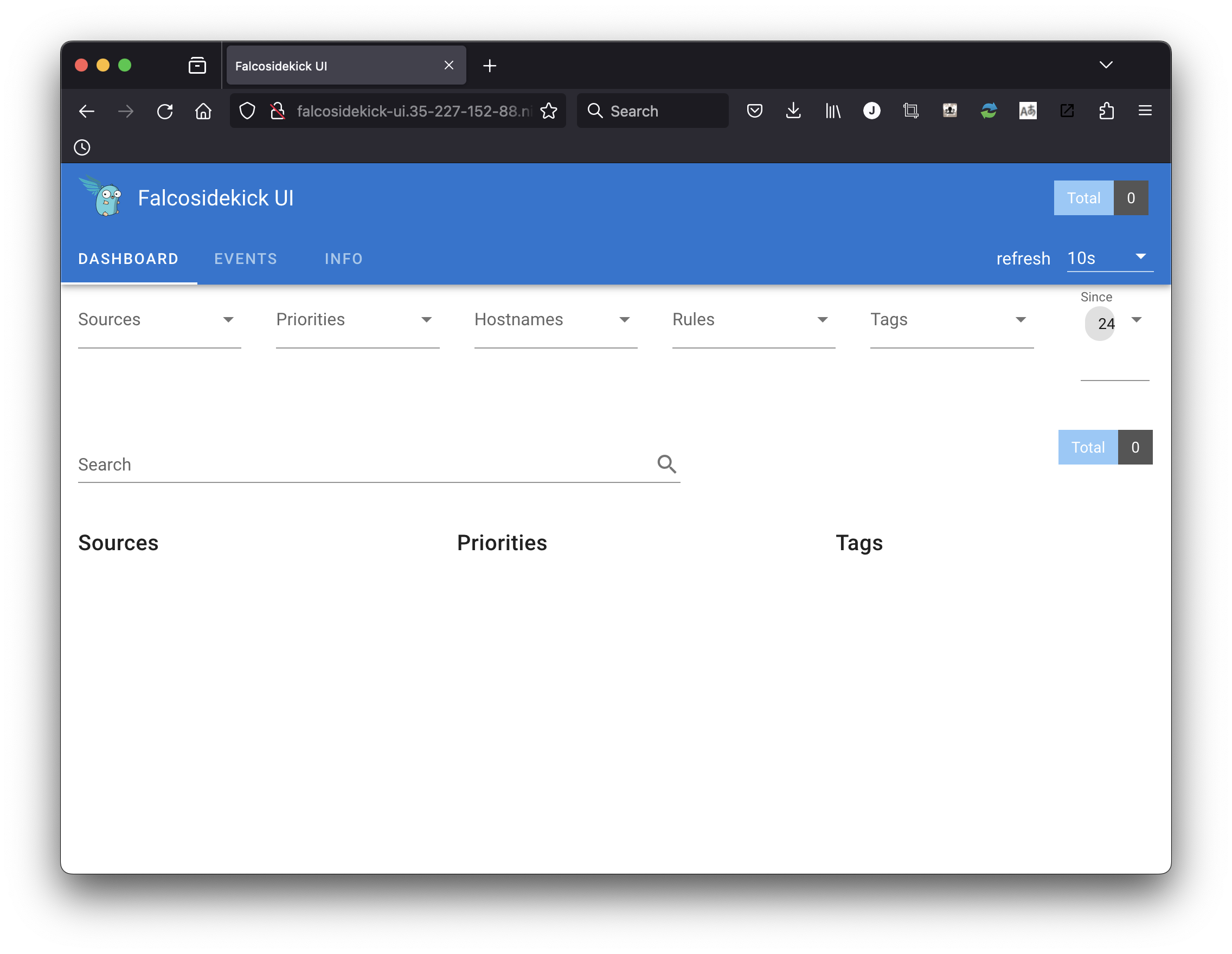 Falcosidekick UI